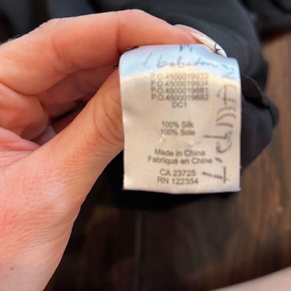 Black silk blouse  - Picture 3 of 3